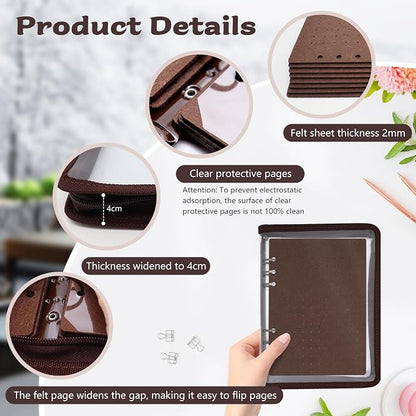 Enamel Pin Display Book Pin Collection Binder Holder Trading Book - Image 2