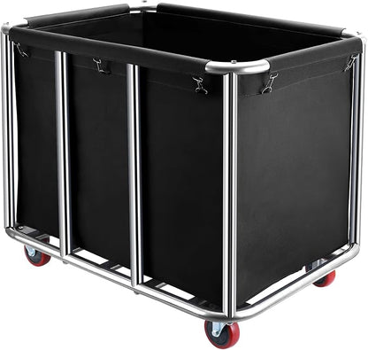 Commercial Laundry Cart with Wheels, 400L Large Industrial Laundry Cart by SOUTHHELP