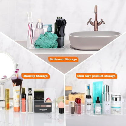 Clear Makeup Tray Holder Organizer Cosmetic Display Case, Small Makeup Organizer - Image 5