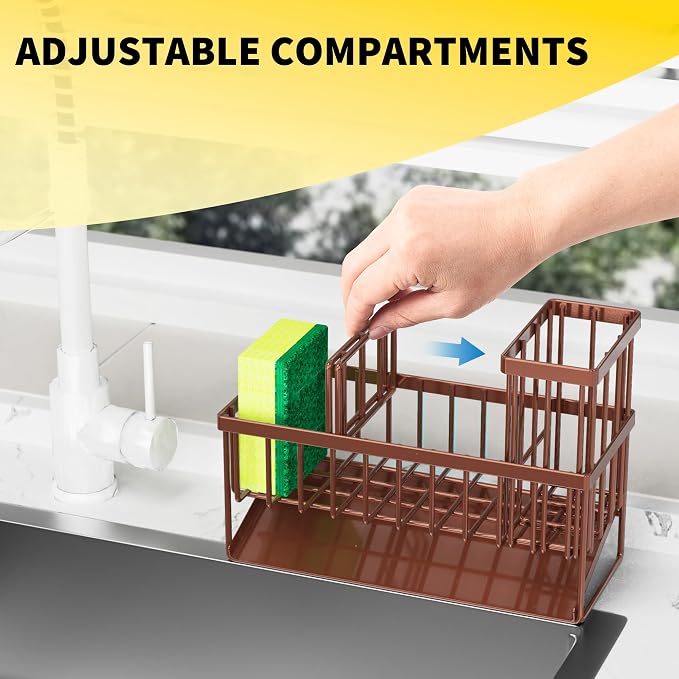 Cisily Kitchen Sink Caddy, Sponge Holder - Image 5