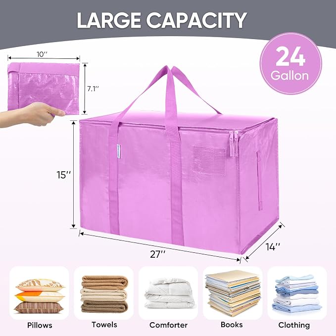 TICONN 4 Pack Extra Large Moving Bags - Image 5