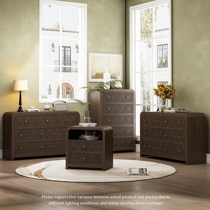 Oak&Sparrow 6 Drawer Dresser for Bedroom, Boho Chest of Drawers, Thickened - Image 3