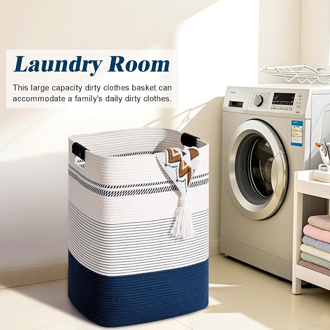 Laundry Hamper, 95L Tall Laundry Basket - Image 4