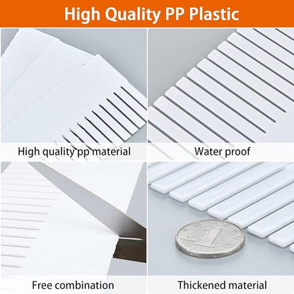 40Pcs Drawer Dividers, 14.96" x 2.76", DIY Plastic Drawer Separators, Large - Image 6