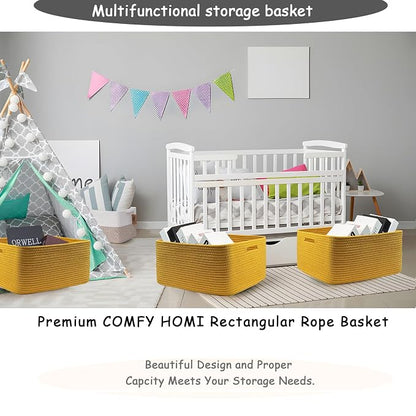 COMFY-HOMI 2 pcs Large Storage Baskets - Image 6