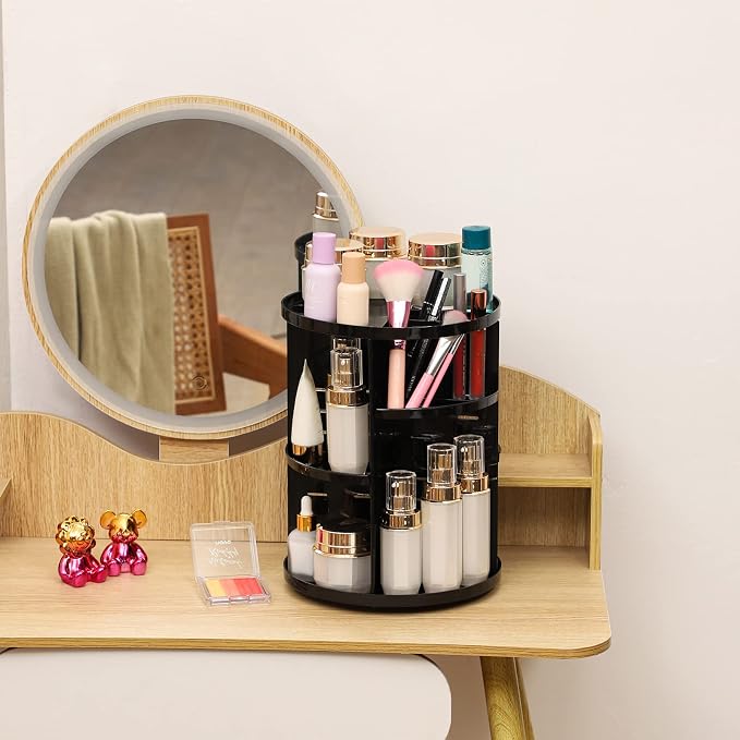 Cq acrylic Rotating Makeup Organizer - Image 5
