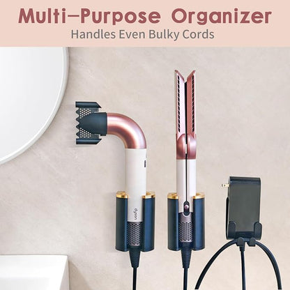 Dyson Airwrap Holder, Aluminum Curling Iron Holder Wall Mount - Image 2