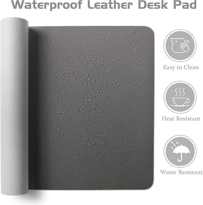 Aothia Leather Desk Pad Protector, Office Desk Mat, Large Mouse Pad, Laptop - Image 4