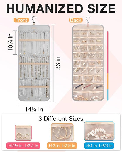 BAGSMART Hanging Jewelry Organizer Storage Roll - Image 5