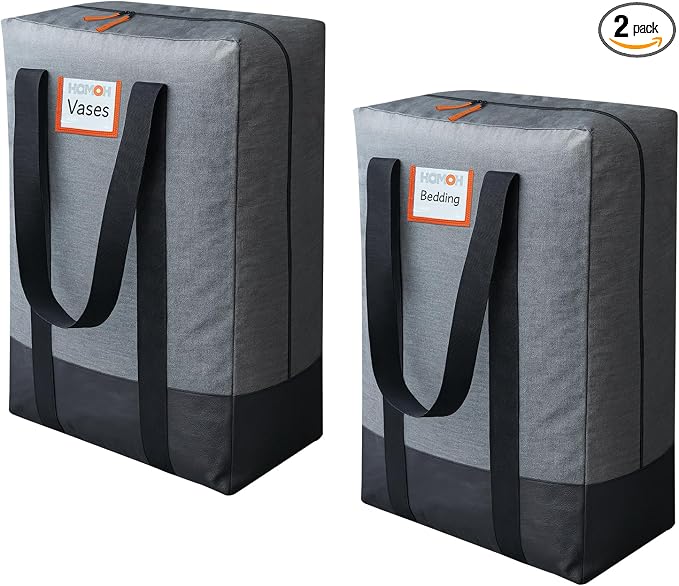 2 Pack Moving Bags, Heavy Duty Storage Bags by HOMOH