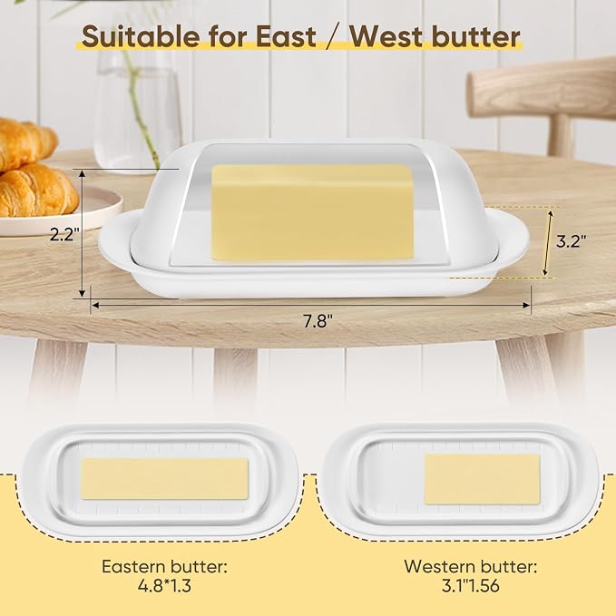 Butter Dish with Lid, Butter Keeper - Image 3
