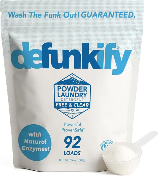 Laundry Detergent Powder, 92 Load. Unscented Laundry Soap Powder Detergent by DEFUNKIFY