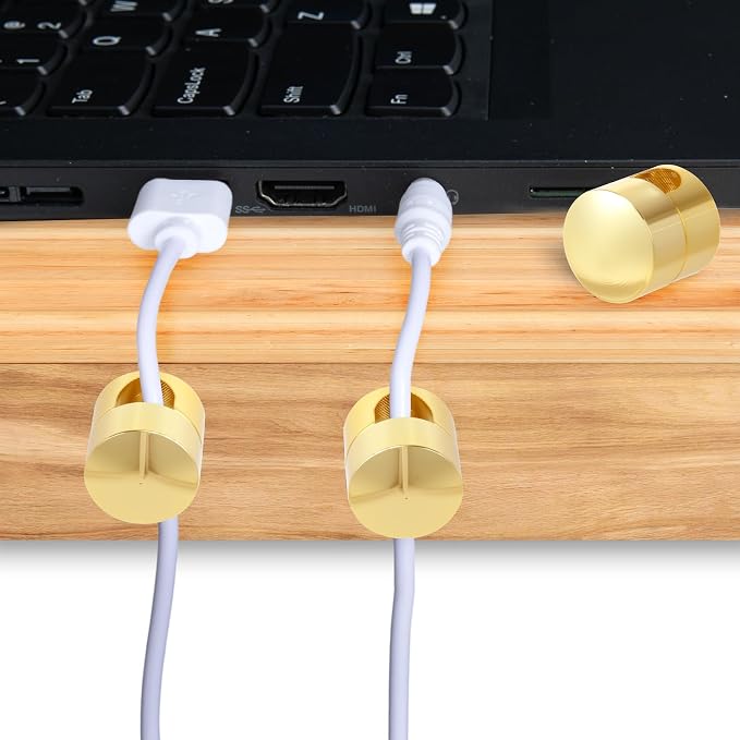 6 Sets Charger Holders for Cords, Adhesive Metal Cord Clips, Cable Management - Image 6