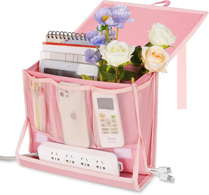 Bedside Caddy Bedside Storage Organizer Bedside Organizer by Retyion