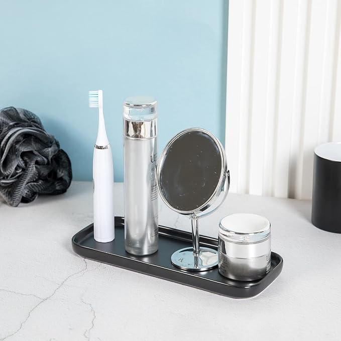 Ceramic Bathroom Tray, Kitchen Sink Organizer Tray, Cosmetics Holder - Image 2