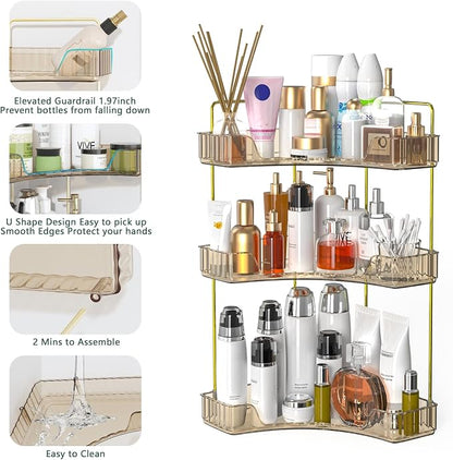 Webetop Countertop Bathroom Organizer 3 Tier Corner Organizer - Image 5