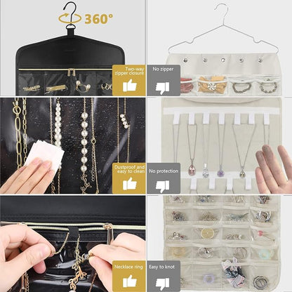 CHICECO Travel Jewelry Holder Organizer, Hanging Jewelry Organizer Storage - Image 3