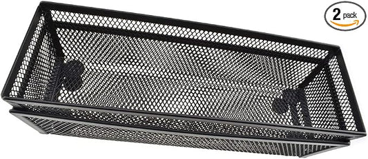 HAHIYO Stackable Mesh Tray Cup 9 x 3 x 2 inches Sturdy Container by HAHIYO