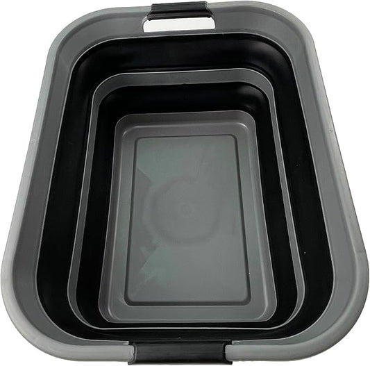 SAMMART 42L Collapsible Plastic Laundry Basket by SAMMART
