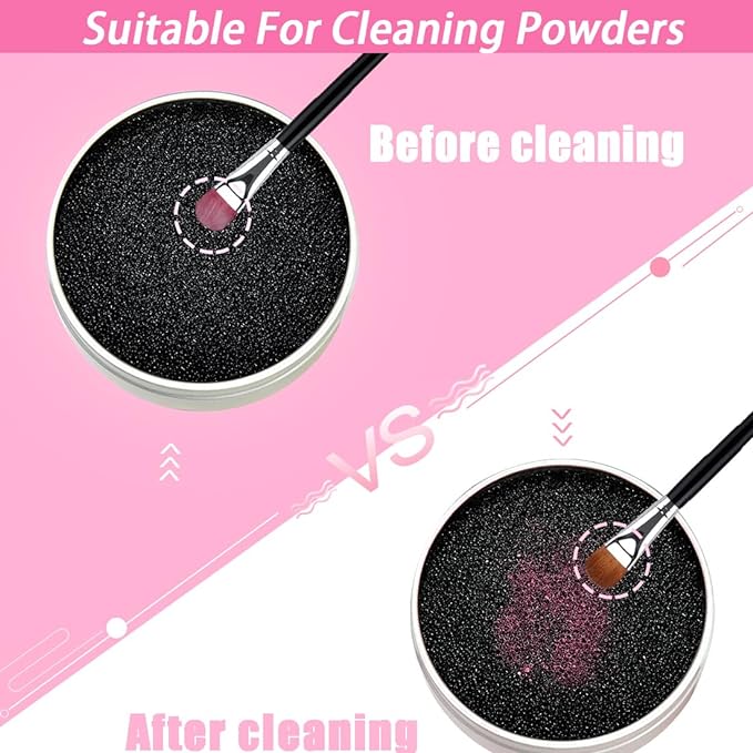 TailaiMei 2 Pack Color Removal Cleaner Sponge, Quickly & Easily Clean Makeup - Image 3