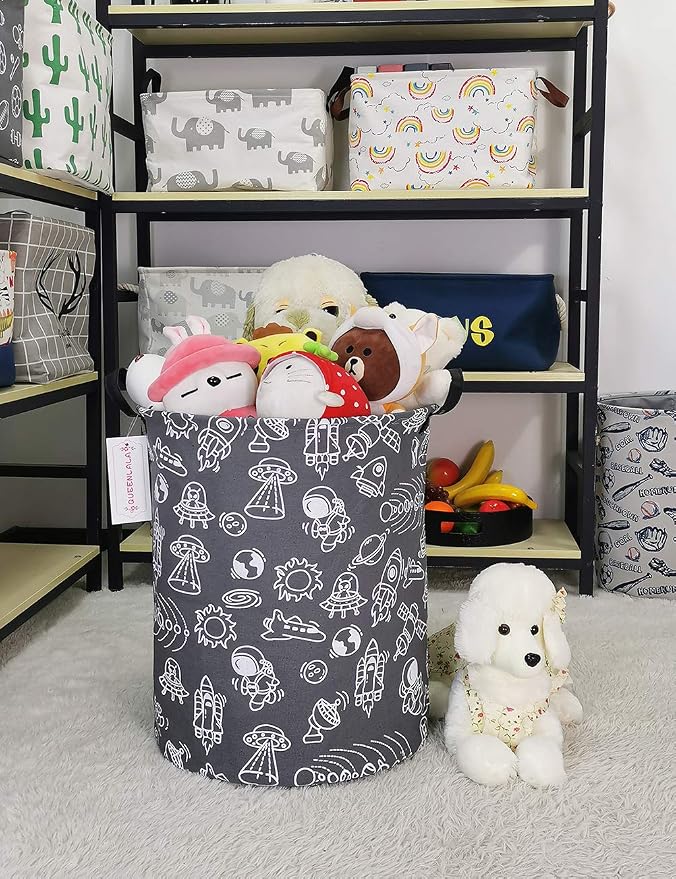 QUEENLALA Large Storage Basket, Laundry Hamper/Bathroom/Home Decor/Collapsible - Image 7