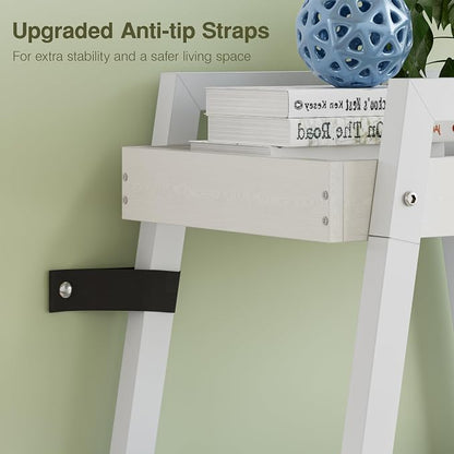 VECELO Ladder Shelf, 4-Tier Bookshelf - Image 7