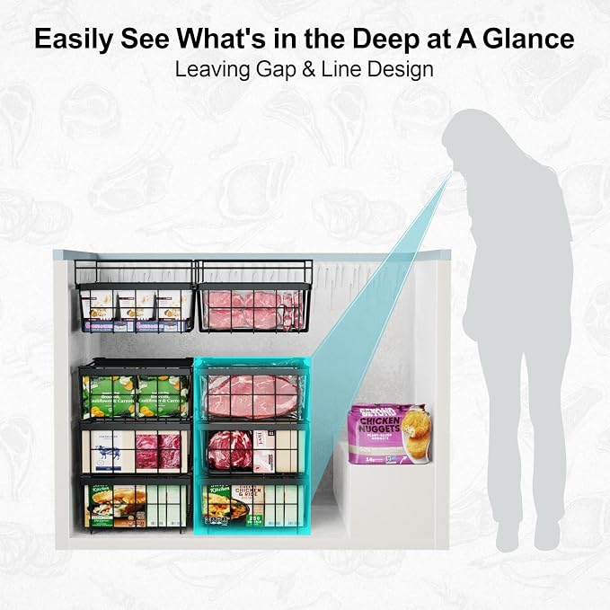 iSPECLE Deep Freezer Organizer Bins - Image 5