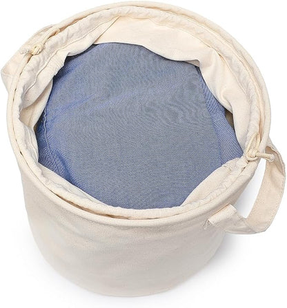 Foldable Storage Bins with Lids Cotton Canvas Rectangular Storage Box Ideal - Image 7