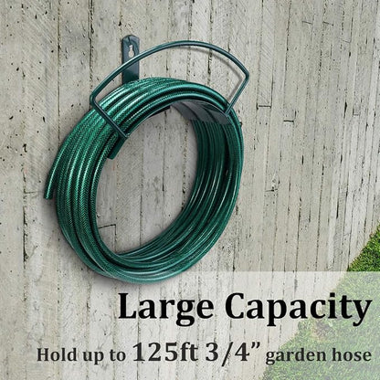 Deluxe Wall Mount Garden Hose Hanger Duty Metal Hose Holder Easily Holds 125 - Image 4