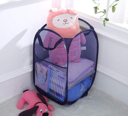 Larpur Popup Mesh Laundry Basket, Collapsible and Portable Clothes Washing - Image 7