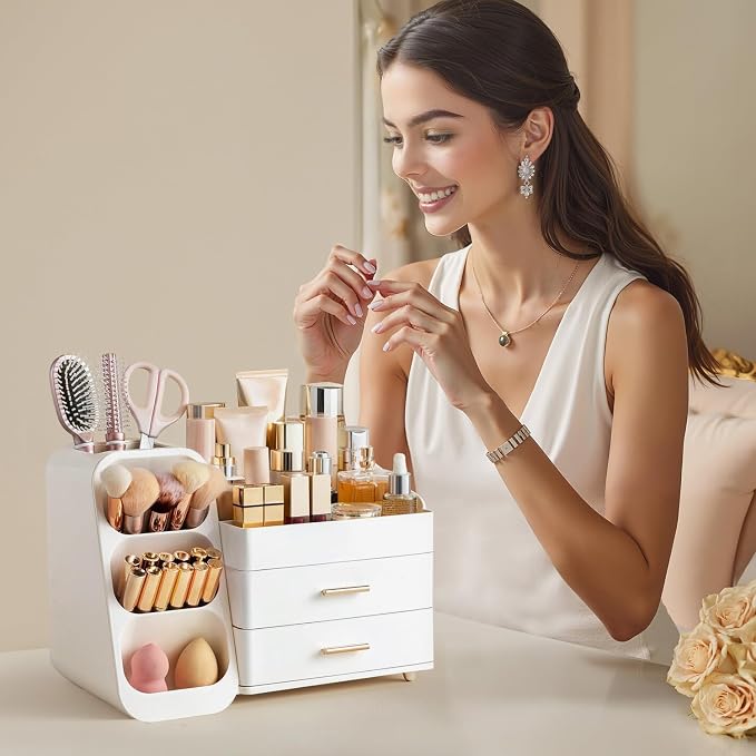 HBlife Makeup Organizer with Brush Holder - Image 6