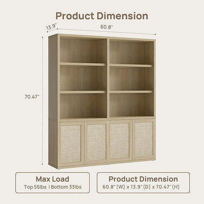 SICOTAS 70.5" Tall Bookshelf - Image 2