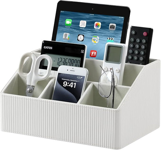 Remote Control Holder with 5 Compartments by Cretkhp