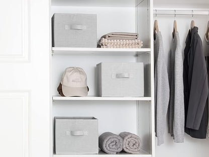 StorageWorks Storage Baskets for Shelves, Foldable Fabric Closet Storage Bins - Image 3
