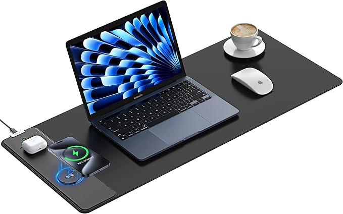 TopMade Mouse Pad with 15W Fast Wireless Charging, 31.5"x11.81" XL Large Gaming by TopmadeProduct-Ordernow