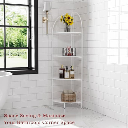 Crofy Foldable 4 Tier Corner Shelf, Metal Corner Plant Stand - Image 6
