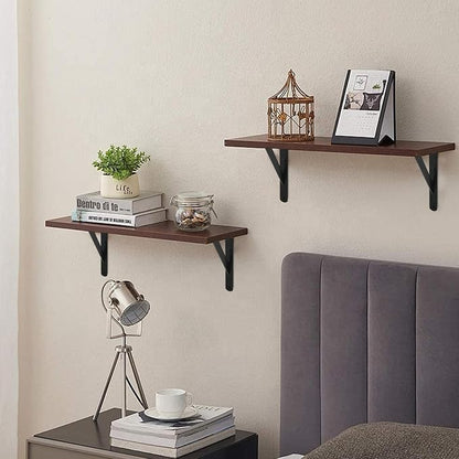 12 Pack L14 x H 10" Black Heavy Duty Shelf Brackets - Image 6