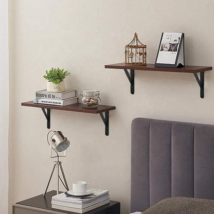 8 Pack L10 x H 8" Black Heavy Duty Shelf Brackets - Image 7