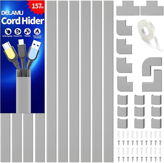 Cord Hider, 157in Delamu Wire Covers by DELAMU