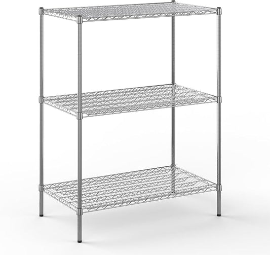 24" Deep x 42" Wide x 54" Height Wire Shelving Kit | 3-Tier | NSF Commercial by Regal+Altair