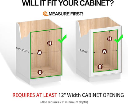 Sliding Cabinet Organizer Pull Out Shelves, Heavy-Duty Slide Out Shelf - Image 5