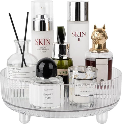 360 Rotating Makeup Organizer Perfume Tray Skincare Holder Spinning Cosmetic by Anyoifax
