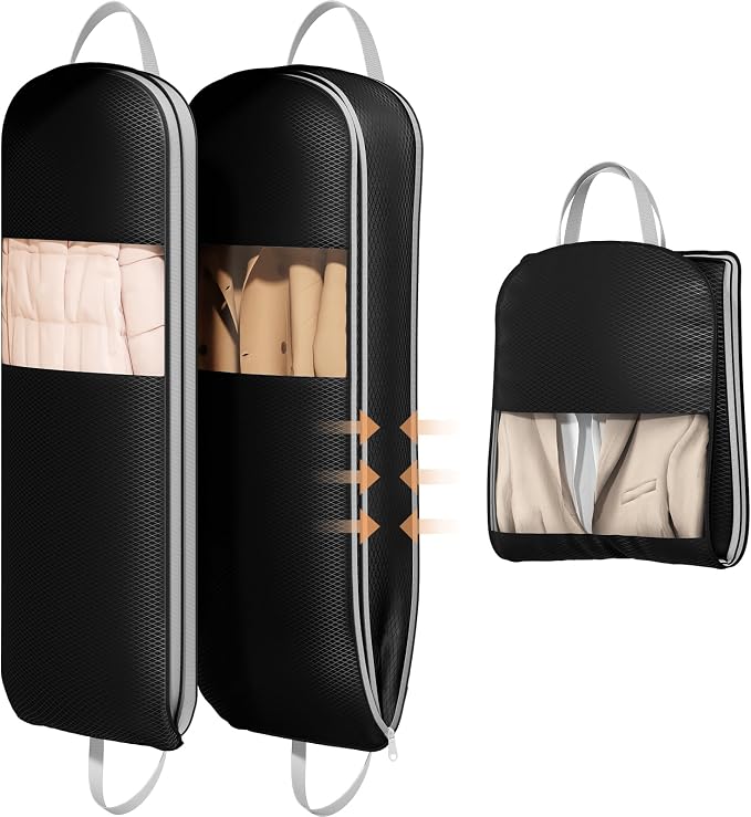 DIMJ 2 Pack 43" Space Saving Garment Bags by DiMJ