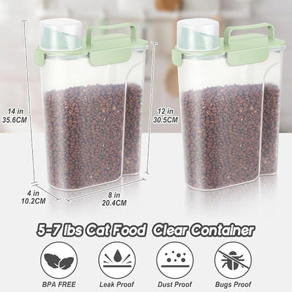 5Lbs /6Qt/5L Airtight Cat Dog Food Storage Container - Image 2