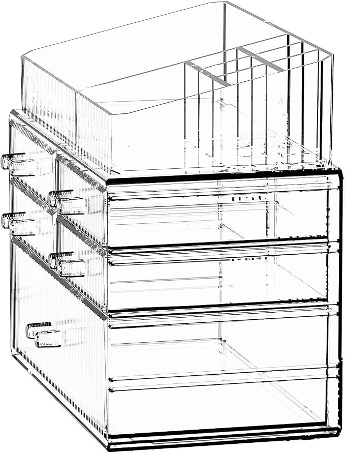 ZHIAI Stackable Organizer, Acrylic Cosmetic Organizer - Image 5