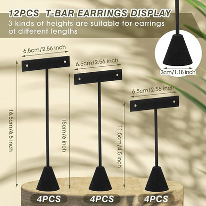 Marsui 12 Pcs Earring Display Set Earring T Bar Display Earring Holders - Image 2