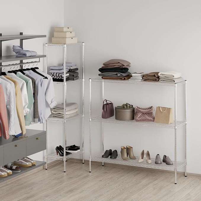18" Deep x 54" Wide x 54" Height Wire Shelving Kit | 3-Tier | NSF Commercial - Image 6