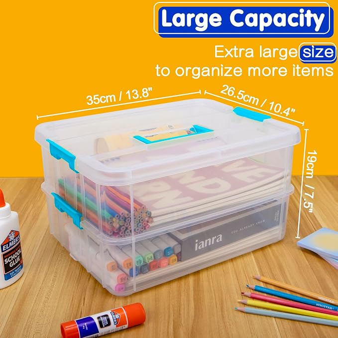 2 Layer Plastic Storage Containers - Image 2