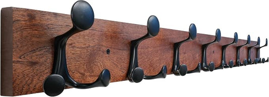 SKOLOO 43-Inch Wood Coat Rack Wall Mount by SKOLOO