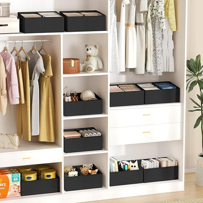 DIMJ Large Closet Shelf Organizer Bins 8 Packs - Image 4